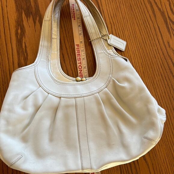 Coach- ERGO CREAM Leather handbag/tote/shoulder bag